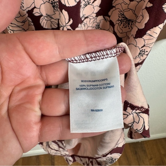 Lands’ End Floral Pima Cotton Midi Dress Size Xlarge - Picture 5 of 6